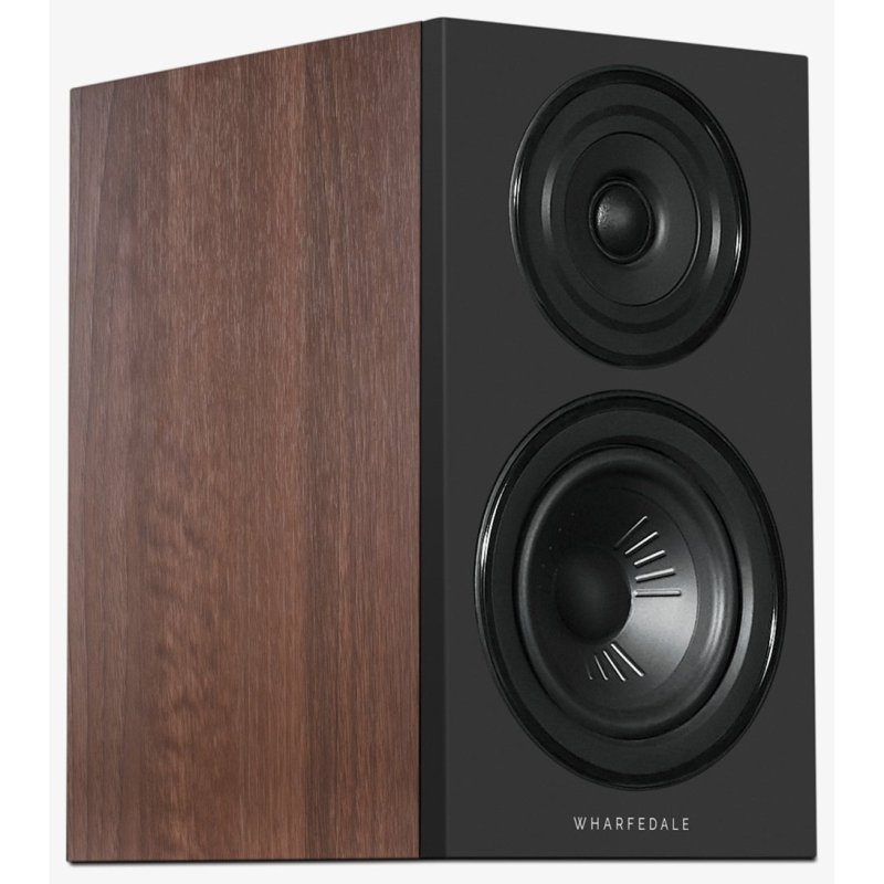 Wharfedale Diamond 12.1i Bookshelf Speaker Walnut opposite angle