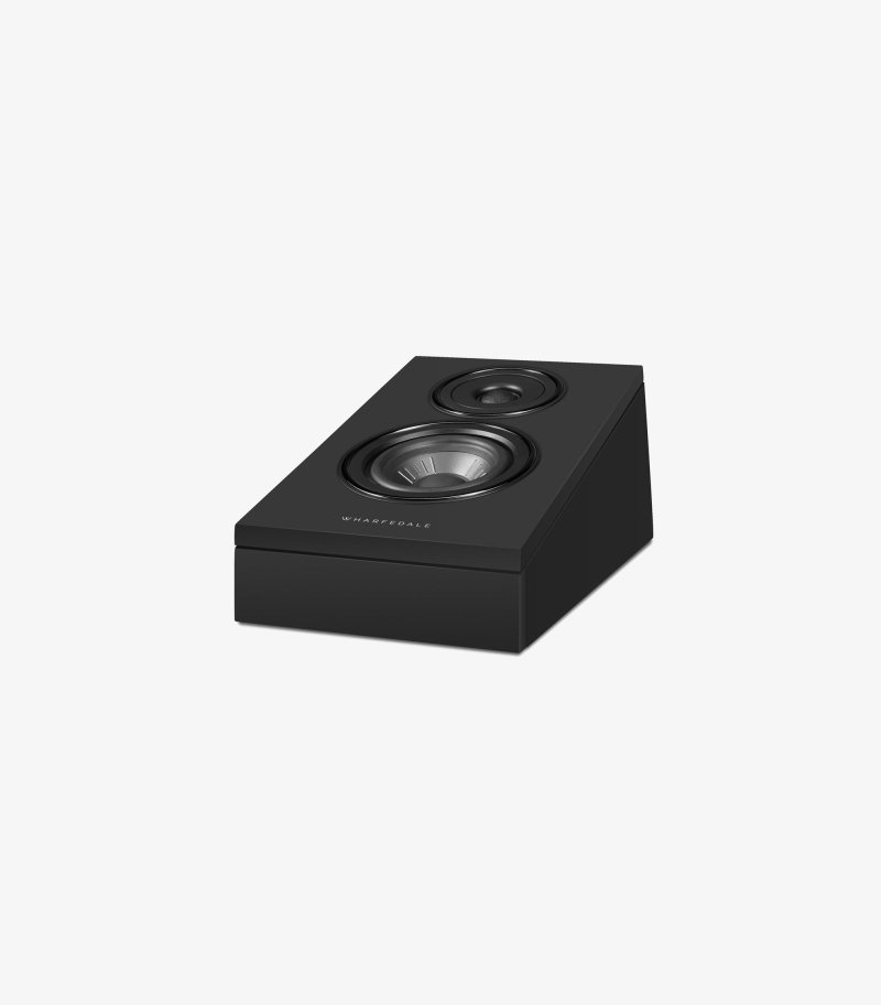 Wharfedale Diamond 12 3Di Atmos Speakers Black (Pair) - Side Angle