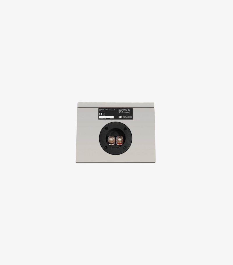 Wharfedale Diamond 12 3Di Atmos Speakers Grey (Pair) - Rear Panel