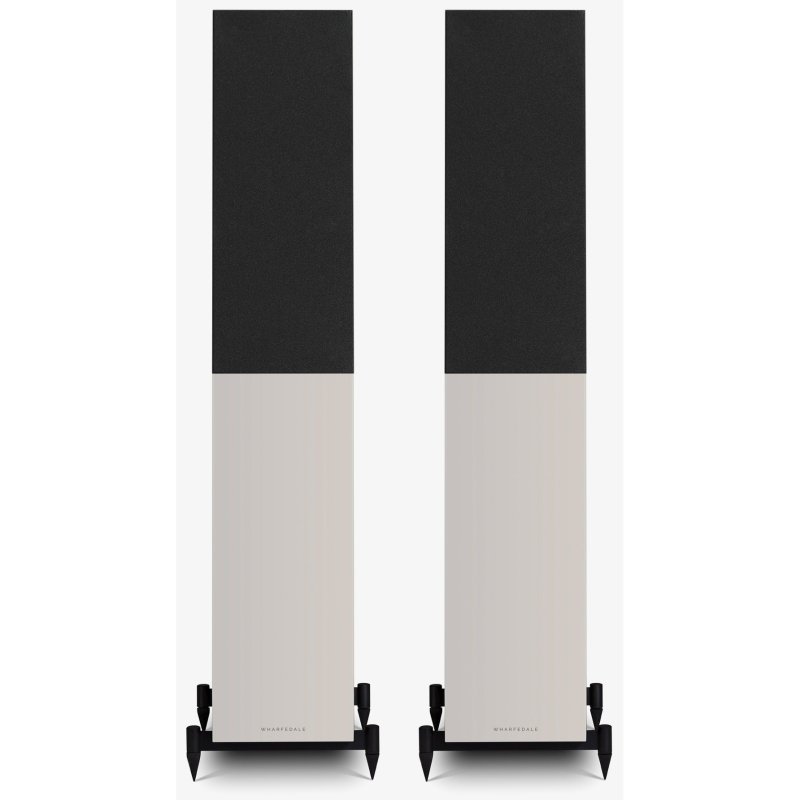 Wharfedale Diamond 12.3i Floorstanding Speakers Stone Grey pair with grilles