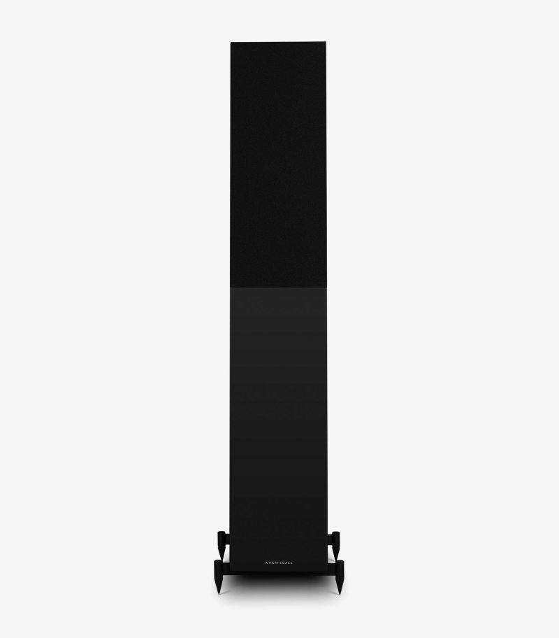 Wharfedale Diamond 12.4i Floorstanding Speakers Black (Pair) - front with grille