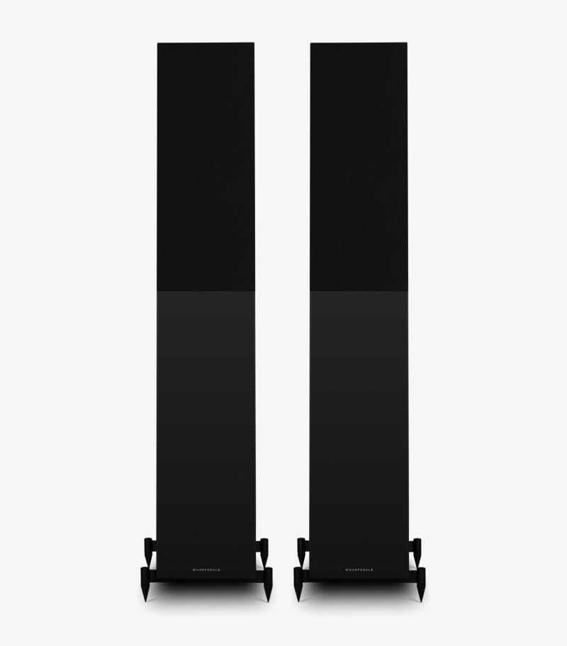Wharfedale Diamond 12.4i Floorstanding Speakers Black (Pair) - pair with grilles