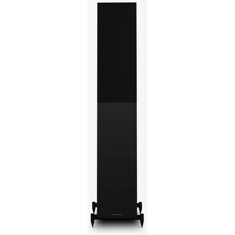 Wharfedale Diamond 12.4i Floorstanding Speakers Walnut (Pair) - front with grille