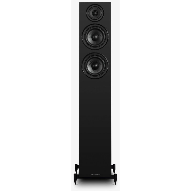Wharfedale Diamond 12.4i Floorstanding Speakers Walnut (Pair) - front view