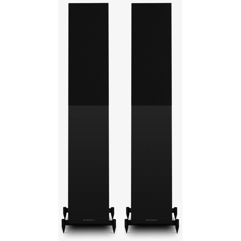 Wharfedale Diamond 12.4i Floorstanding Speakers Walnut (Pair) - pair with grilles