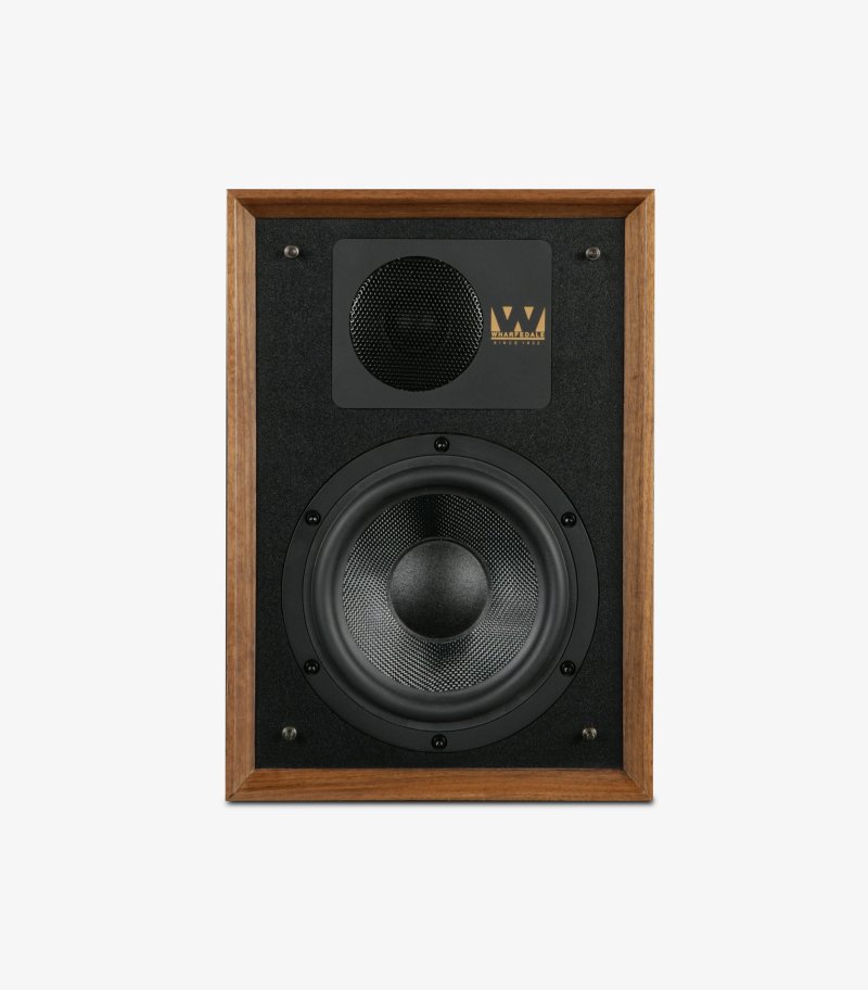 Wharfedale Denton 85th Anniversary Bookshelf Speakers Antique Walnut (Pair) - Angle View