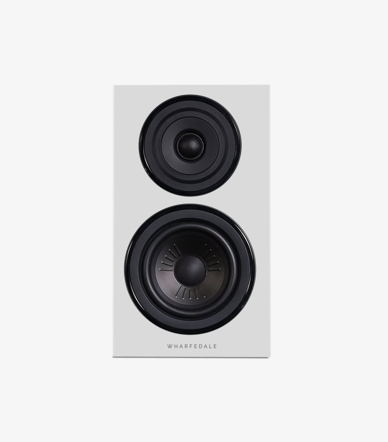 Wharfedale Diamond 12.1 Bookshelf Speakers White (Pair) — front view