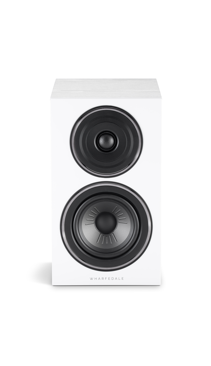 Wharfedale Diamond 12.2 Bookshelf Speakers White (Pair) — front view