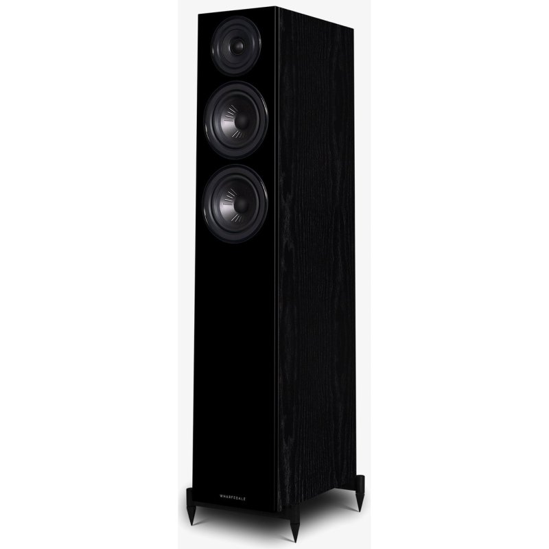 Wharfedale Diamond 12.3 Floorstanding Speakers Black (Pair) — hero view (left)