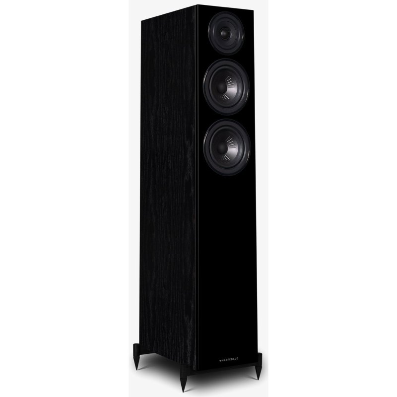 Wharfedale Diamond 12.3 Floorstanding Speakers Black (Pair) — hero view (right)