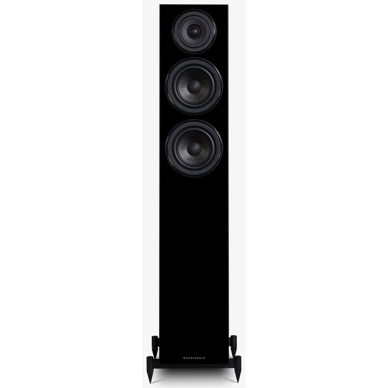 Wharfedale Diamond 12.3 Floorstanding Speakers Black (Pair) — front view