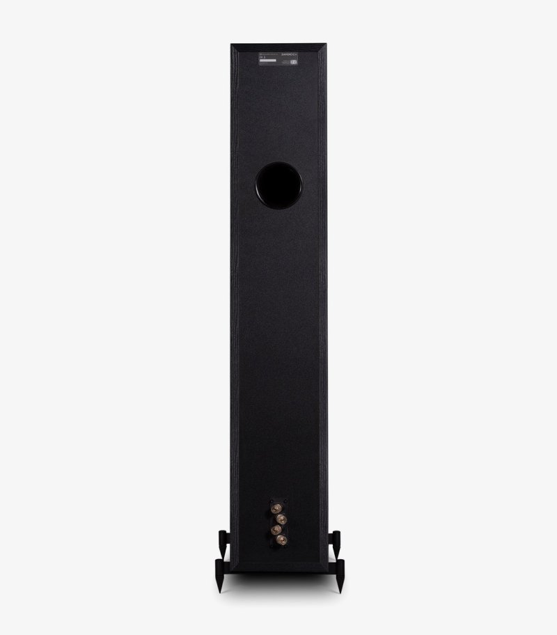 Wharfedale Diamond 12.4 Floorstanding Speakers Black (Pair) — rear panel