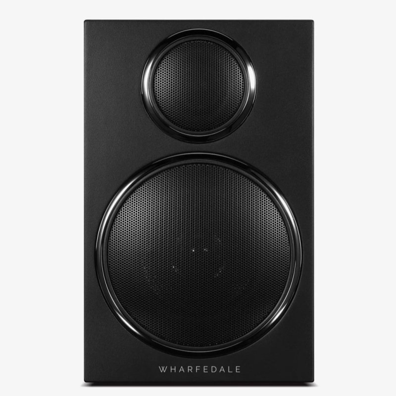 Wharfedale DX-3 Bookshelf Speakers Black (Pair) - front view