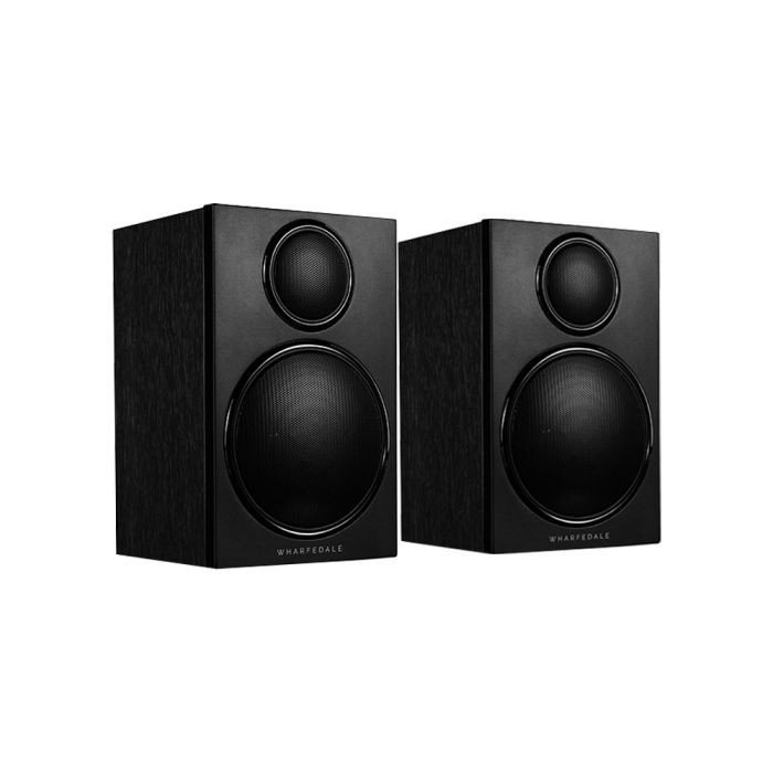 Wharfedale DX-3 Bookshelf Speakers Black (Pair) - angled pair view