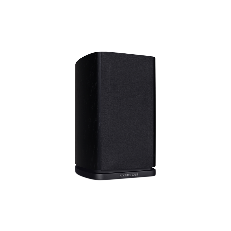 Wharfedale Evo 4.1 Bookshelf Speakers Black (Pair) — rear view (grille on)