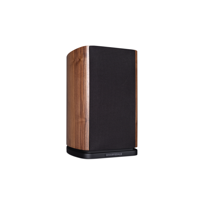 Wharfedale Evo 4.1 Bookshelf Speakers Walnut (Pair) — rear view (grille on)