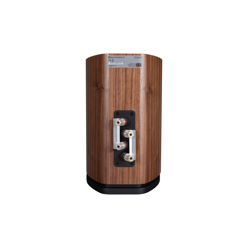 Wharfedale Evo 4.1 Bookshelf Speakers Walnut (Pair) — rear panel