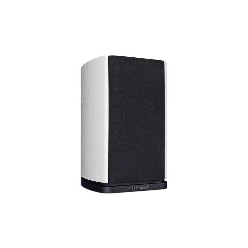 Wharfedale Evo 4.1 Bookshelf Speakers White (Pair) — rear view (grille on)