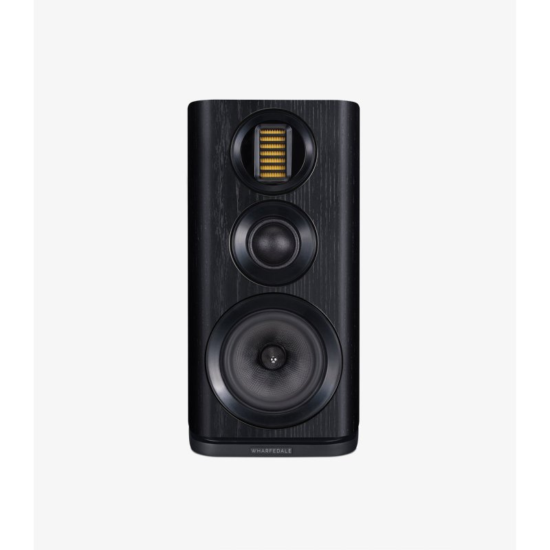Wharfedale Evo 4.2 Bookshelf Speakers Black (Pair) — front view