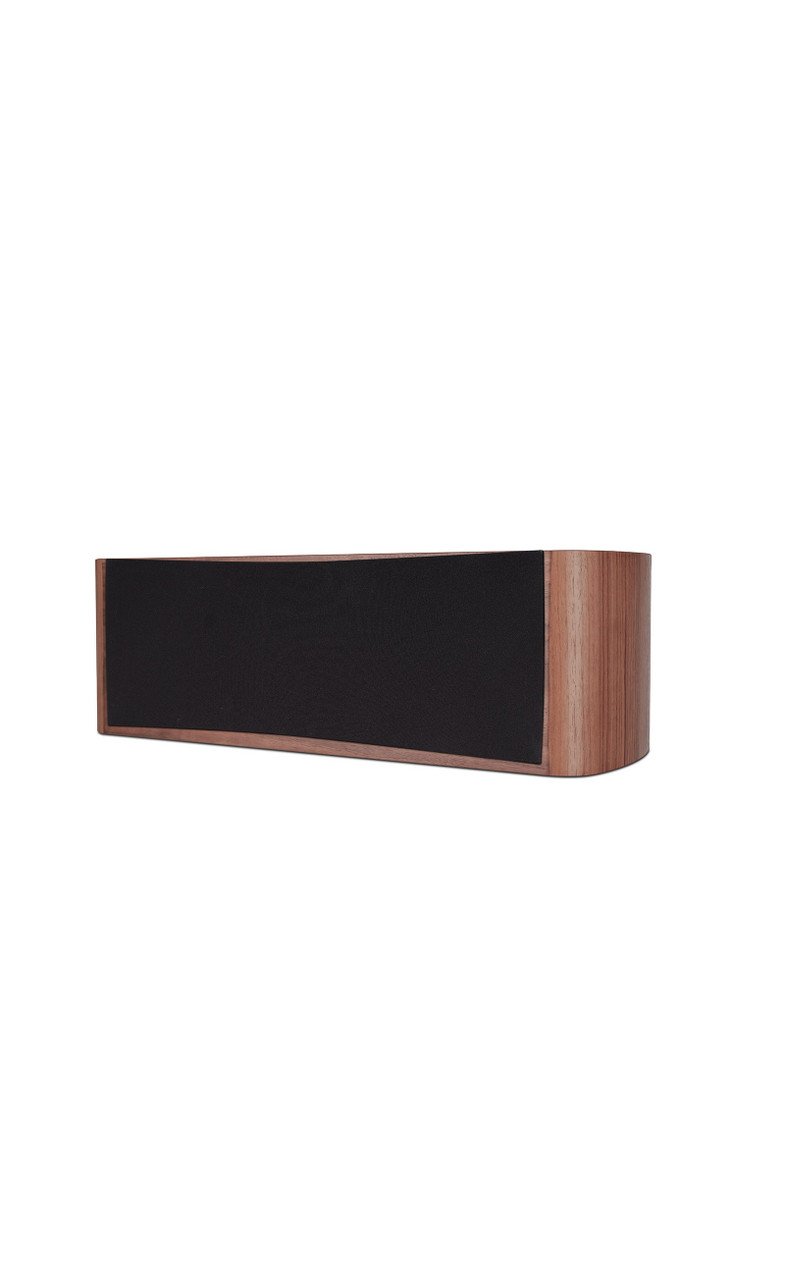 Wharfedale Evo 4.CS Centre Speaker Walnut (Single) — hero view (grille on)