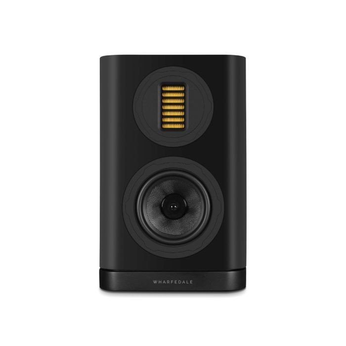 Wharfedale Evo 5.1 Bookshelf Speaker Black — Front view without grille