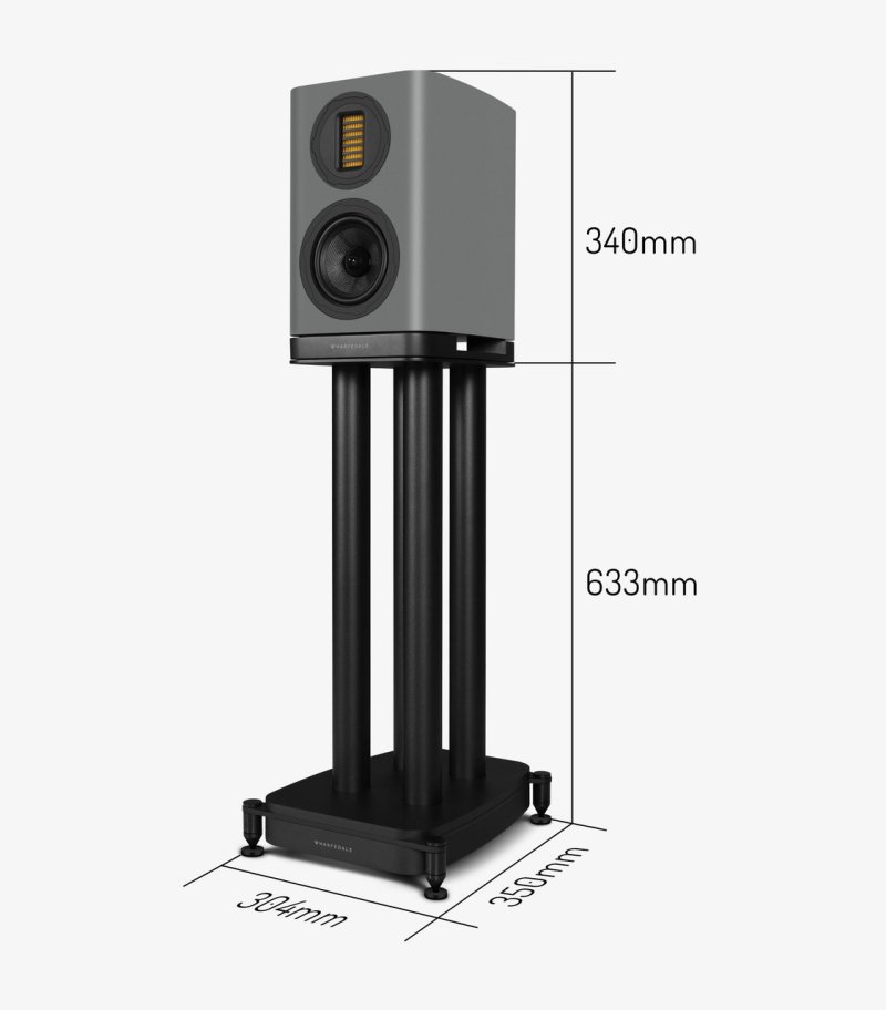 Wharfedale Evo 5.1 Speaker Stands (Pair) — dimensions diagram
