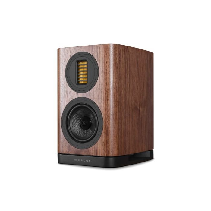 Wharfedale Evo 5.1 Bookshelf Speaker Walnut — Three-quarter view