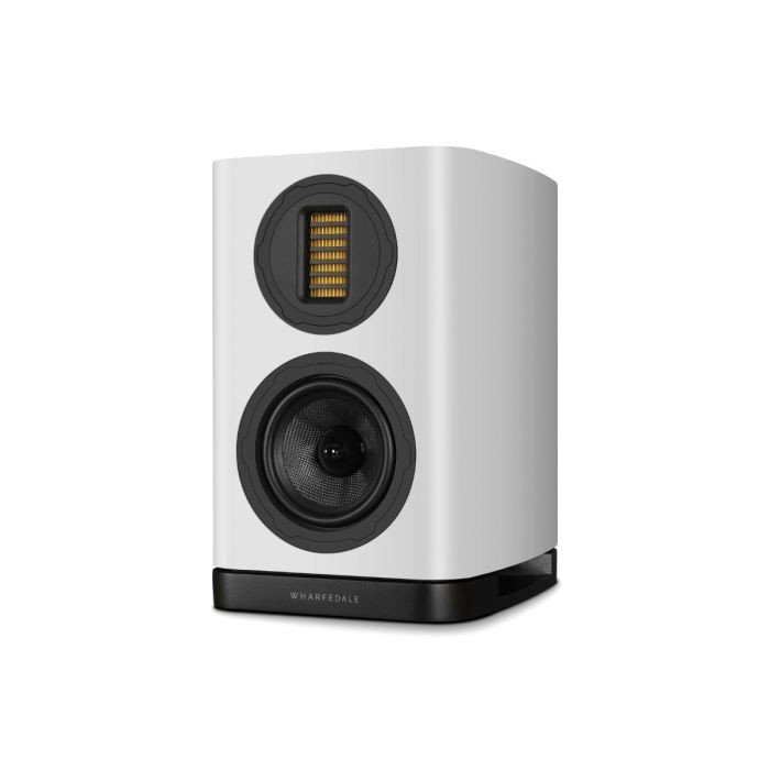 Wharfedale Evo 5.1 Bookshelf Speaker White — Three-quarter view