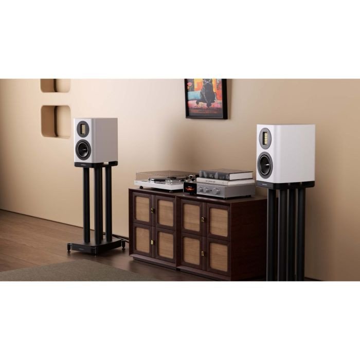 Wharfedale Evo 5.1 Bookshelf Speaker White — Side profile