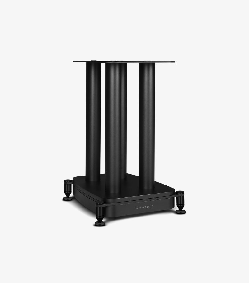 Wharfedale Evo 5.2 Speaker Stand Black opposite angle