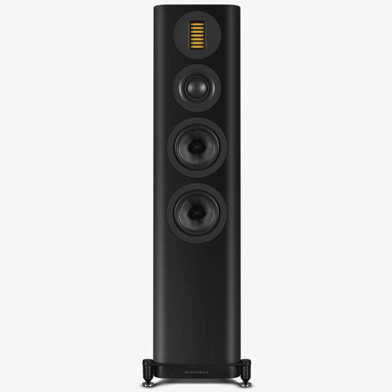 Wharfedale Evo 5.3 Floorstanding Speakers Black (Pair) — front view
