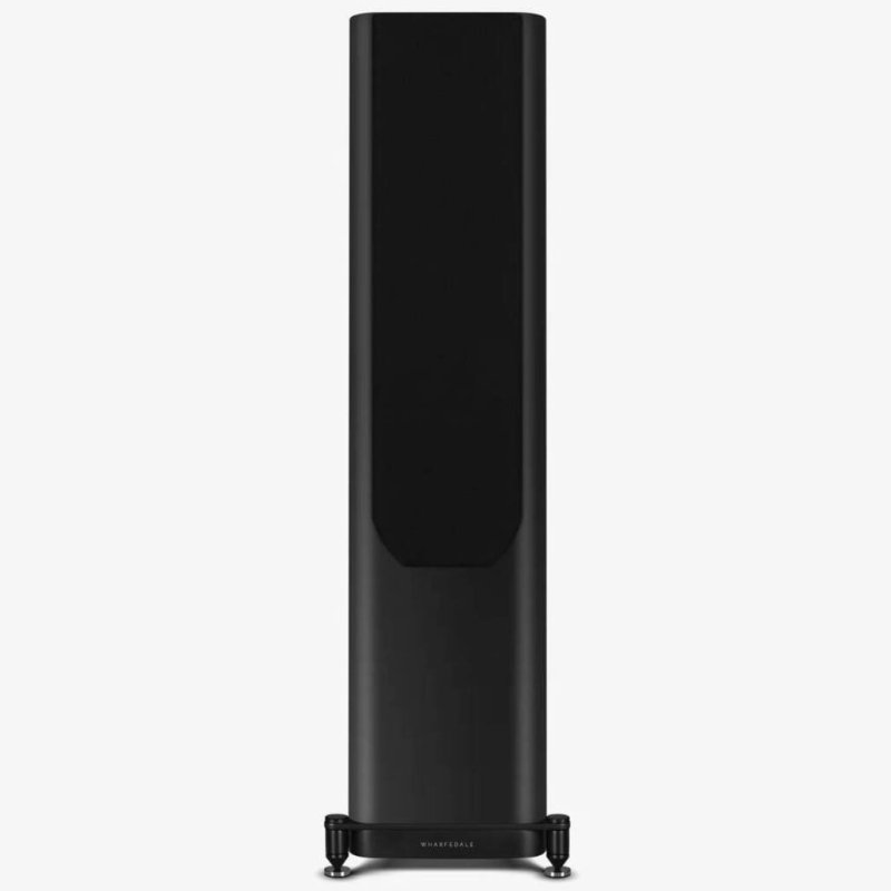 Wharfedale Evo 5.3 Floorstanding Speakers Black (Pair) — front view (grille on)