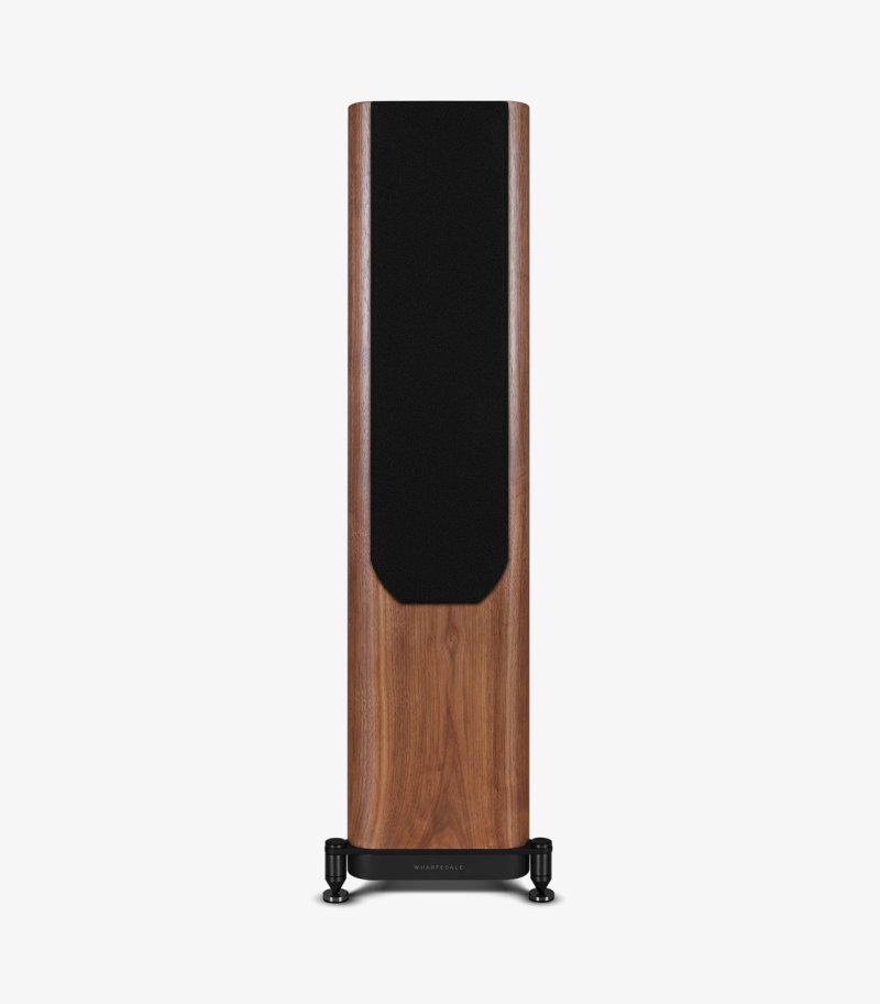 Wharfedale Evo 5.3 Floorstanding Speakers Walnut - front view with grille