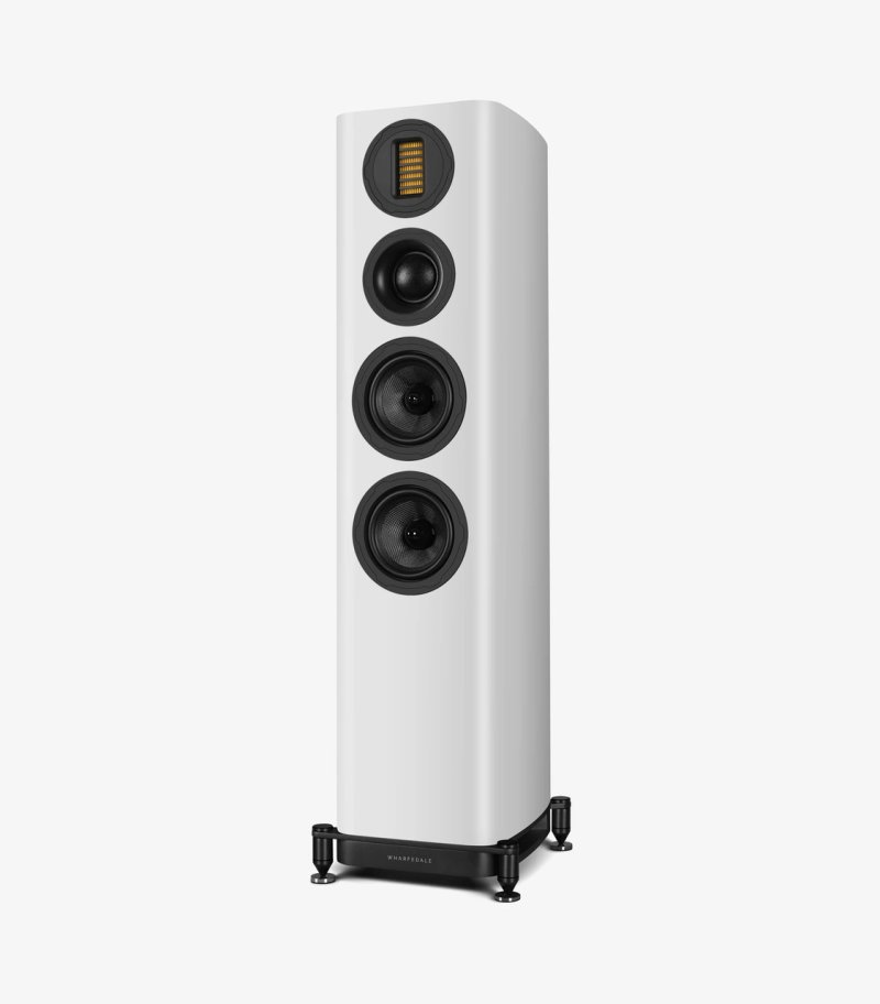 Wharfedale Evo 5.3 Floorstanding Speakers White - right angled view