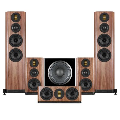 Wharfedale Evo 5.4 HCP 5.1 Home Cinema Speaker Package Walnut