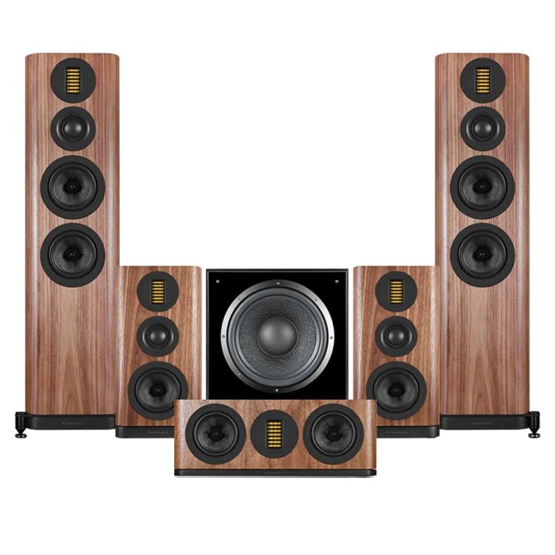Wharfedale Evo 5.4 HCP 5.1 Home Cinema Speaker Package Walnut