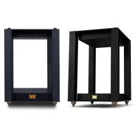 Wharfedale Linton Speaker Stands Black Oak (Pair)
