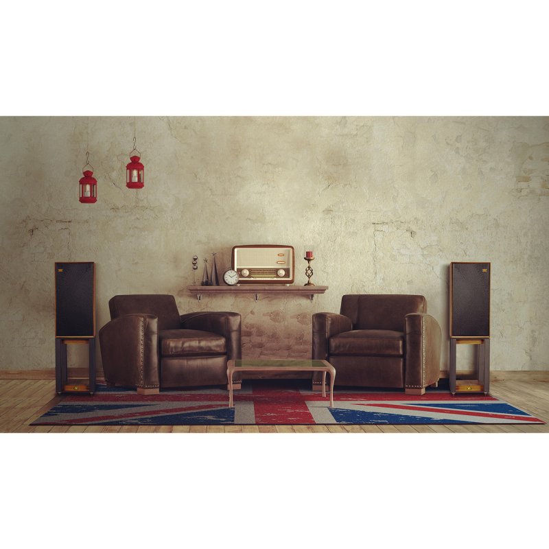 Wharfedale Linton Speaker Stands Black Oak (Pair) — lifestyle