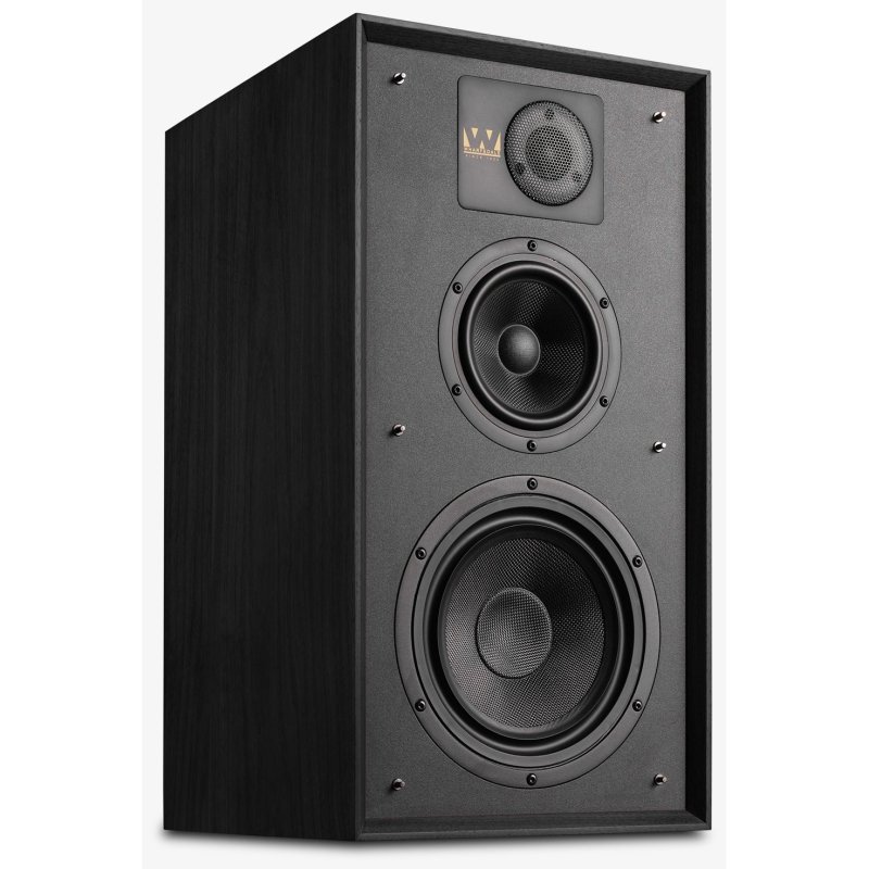 Wharfedale Linton Black Oak Side Angle View