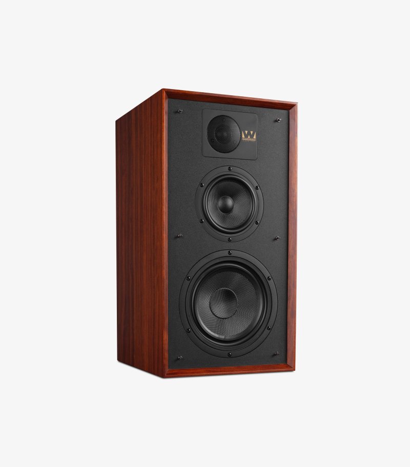 Wharfedale Linton Mahogany - three-quarter view