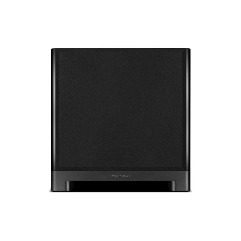 Wharfedale NOVA 12 Subwoofer Matte Black front view with grille fitted