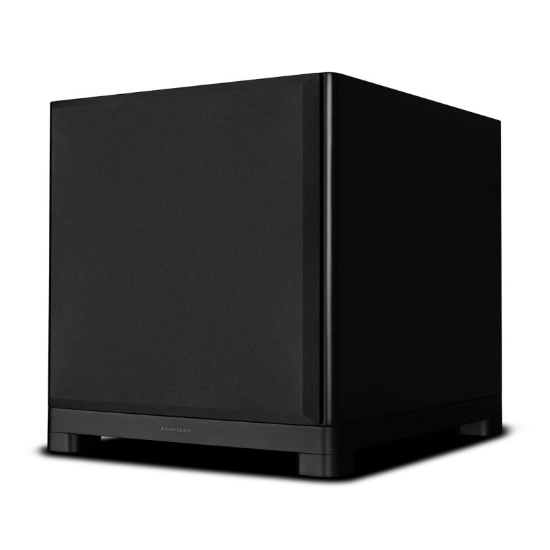 Wharfedale NOVA 15 Subwoofer Matte Black angled view with grille fitted
