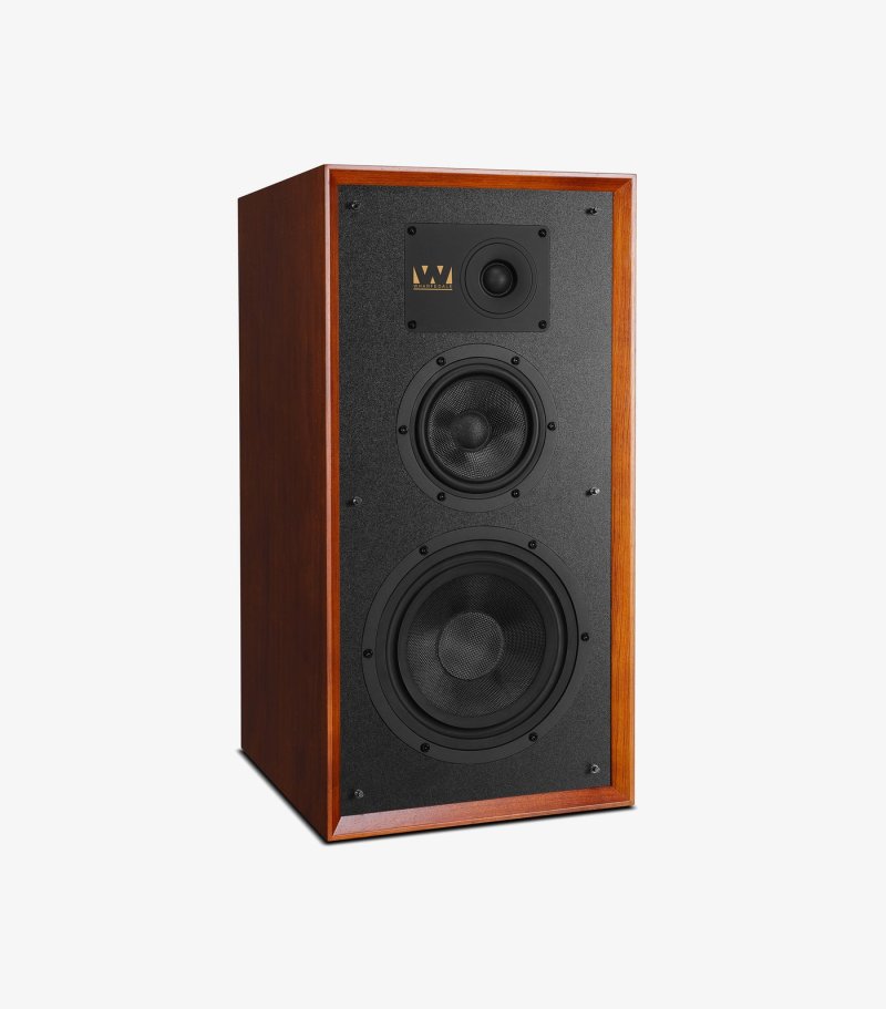 Wharfedale Super Linton Mahogany angled detail