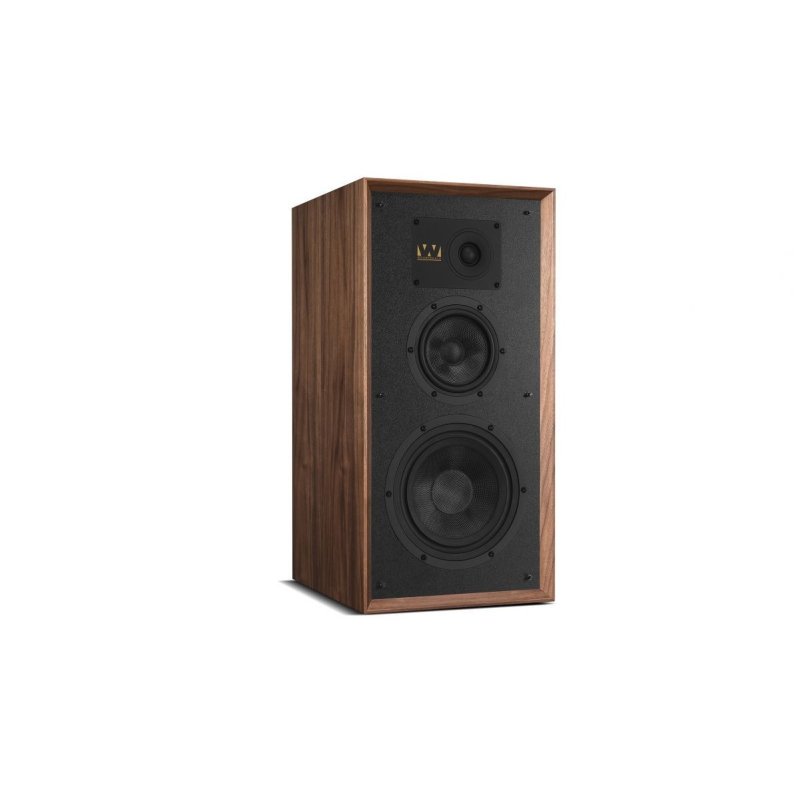 Wharfedale Super Linton Standmount Speaker (Walnut) — angled view