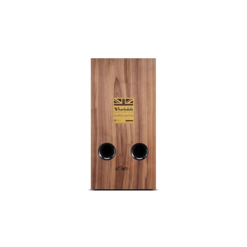 Wharfedale Super Linton Standmount Speaker (Walnut) — rear view