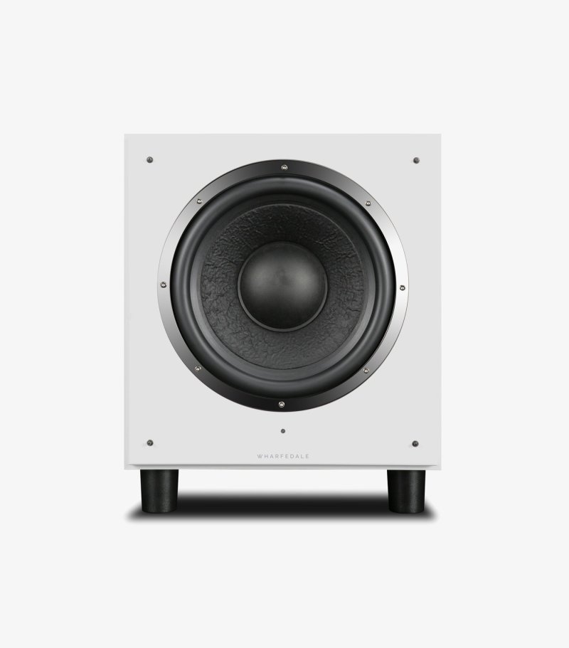 Wharfedale SW-12 Subwoofer White Sandex front view