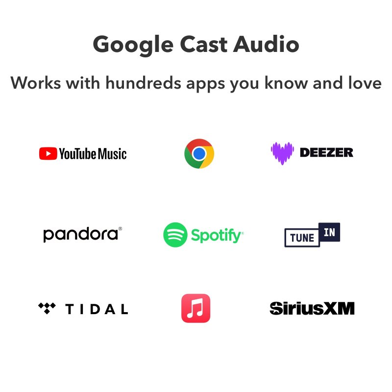 WiiM Amp Pro - Google Cast Audio and supported streaming services