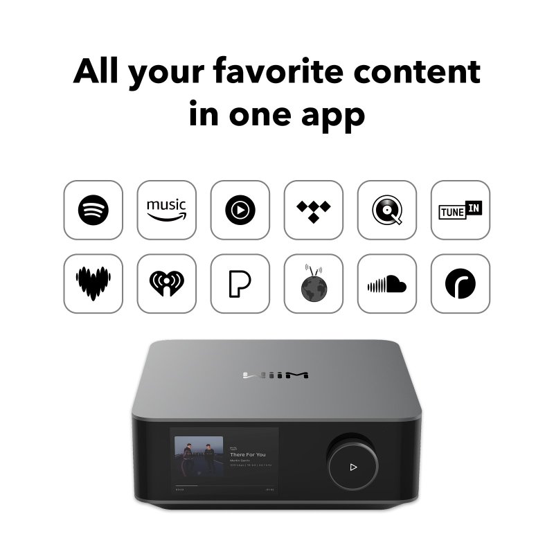 WiiM Amp Ultra supported streaming services
