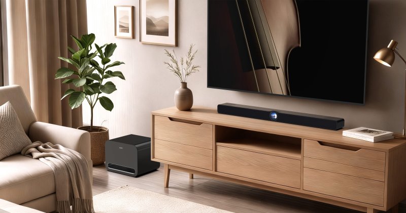 WiiM Bar Soundbar - Lifestyle in Living Room
