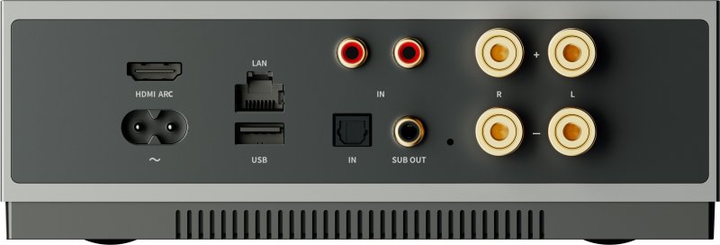 WiiM CI MOD A80 Custom Install Streaming Amplifier rear panel detail